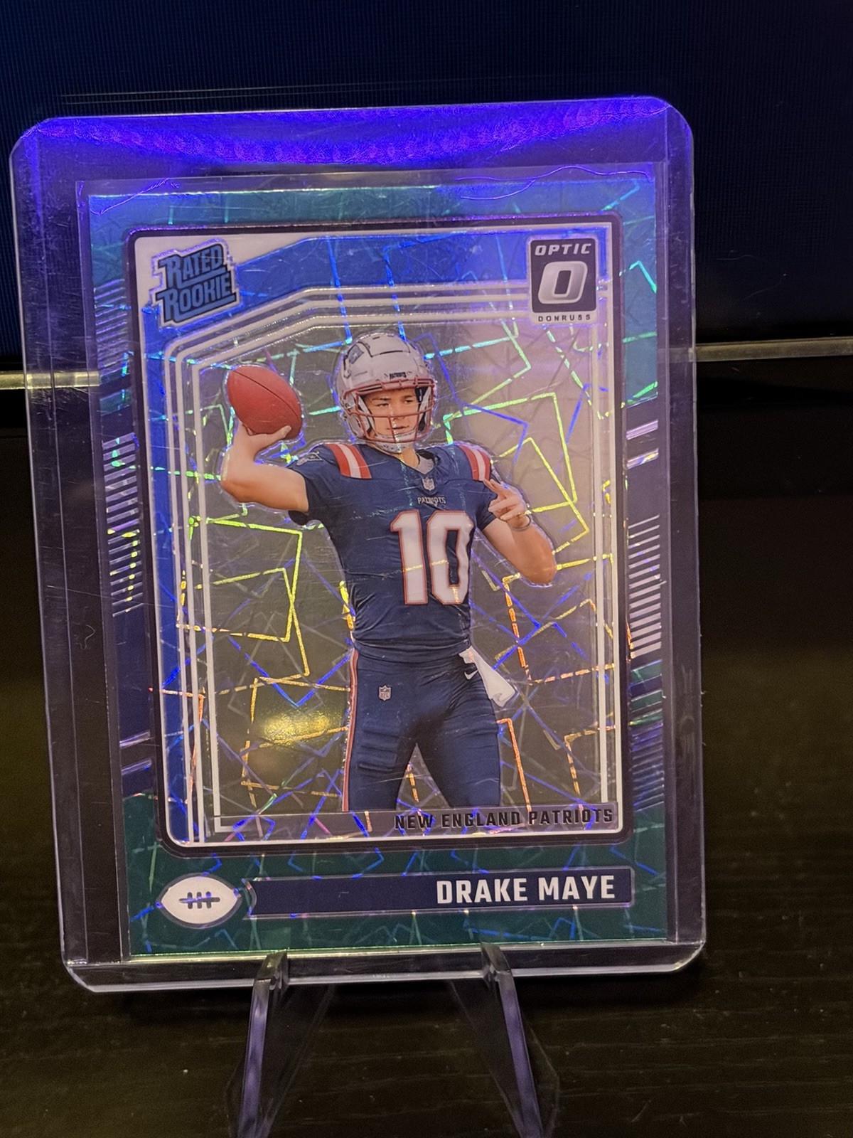 2024 Donruss Optic Drake Maye Green Velocity #229 Rated Rookie MINT 💎
