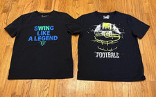 A Lot 2 Boy's Under Armour Loose Heat Gear Short Sleeve Shirts, Size YLG