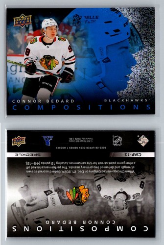 Connor Bedard [Speckle] #CMP-13 2025 Upper Deck Compositions card