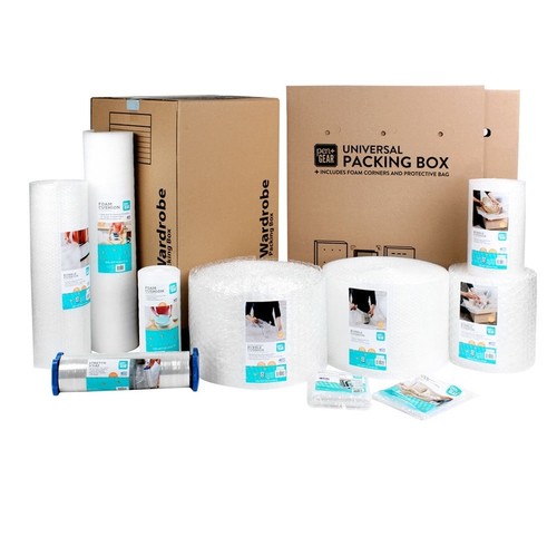 Adjustable Universal Packing Box Moving Storage W/ Bubble Roll Foam Corners New - Picture 10 of 12