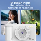64MP 4K Digital Camera with Autofocus Lens and 16X Digital Zoom for Outdoor Use