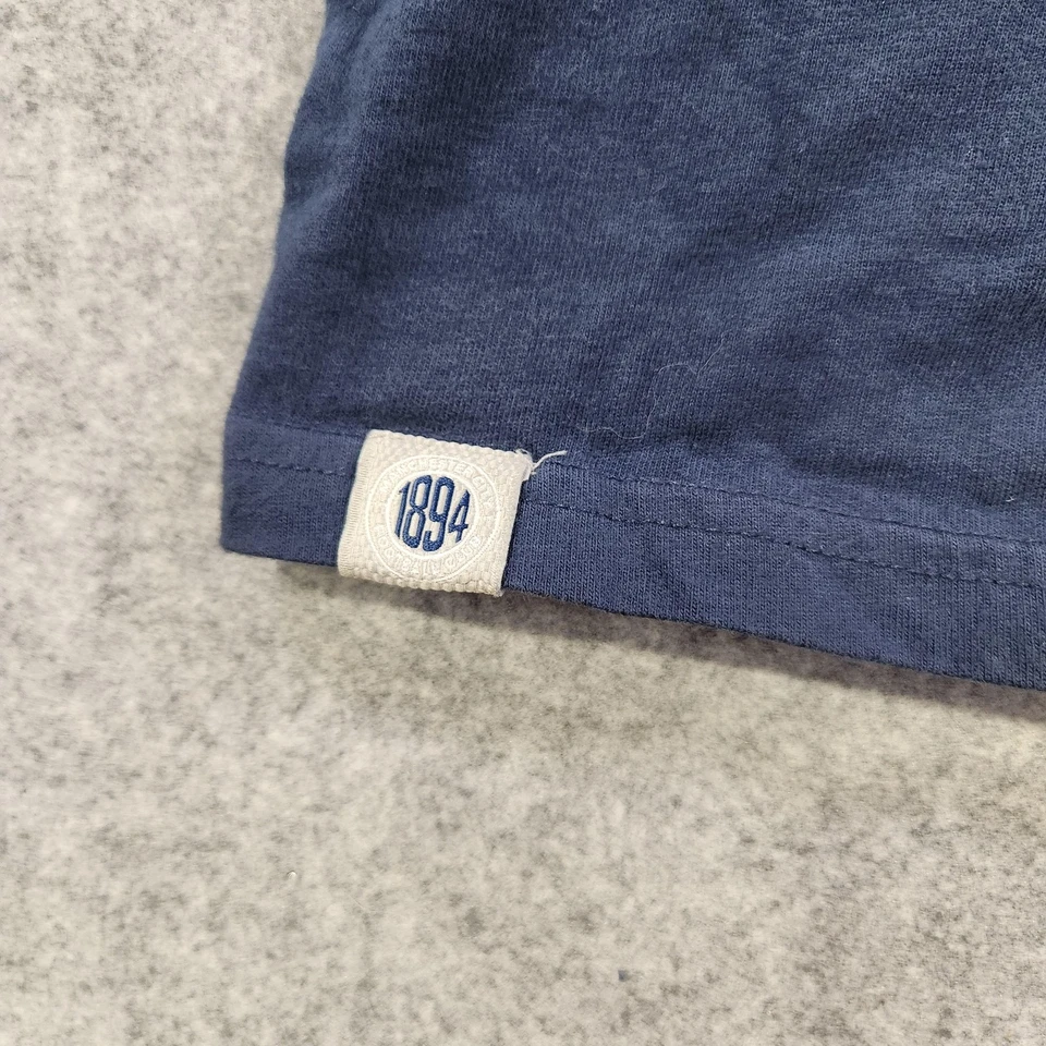 Camiseta Manchester City FC Para Hombre XL Azul Escudo de Fútbol Parche Manga Corta Camiseta Foto 4 de 4