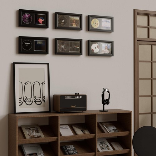 Solid Wood CD Display Frame for Cases & Discs – Tabletop Mount & Wall Moun - Picture 6 of 7