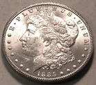 1885 CC Morgan Silver Dollar, Uncirculated, Better, Semi-KEY Date Carson City $1