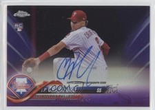 2018 Topps Chrome Rookie Purple Refractor 131/250 JP Crawford #RA-JC Auto ib1
