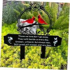 Cardinals Memorial Grave Markers for Cemetery Memorial Stakes Red Cardinal
