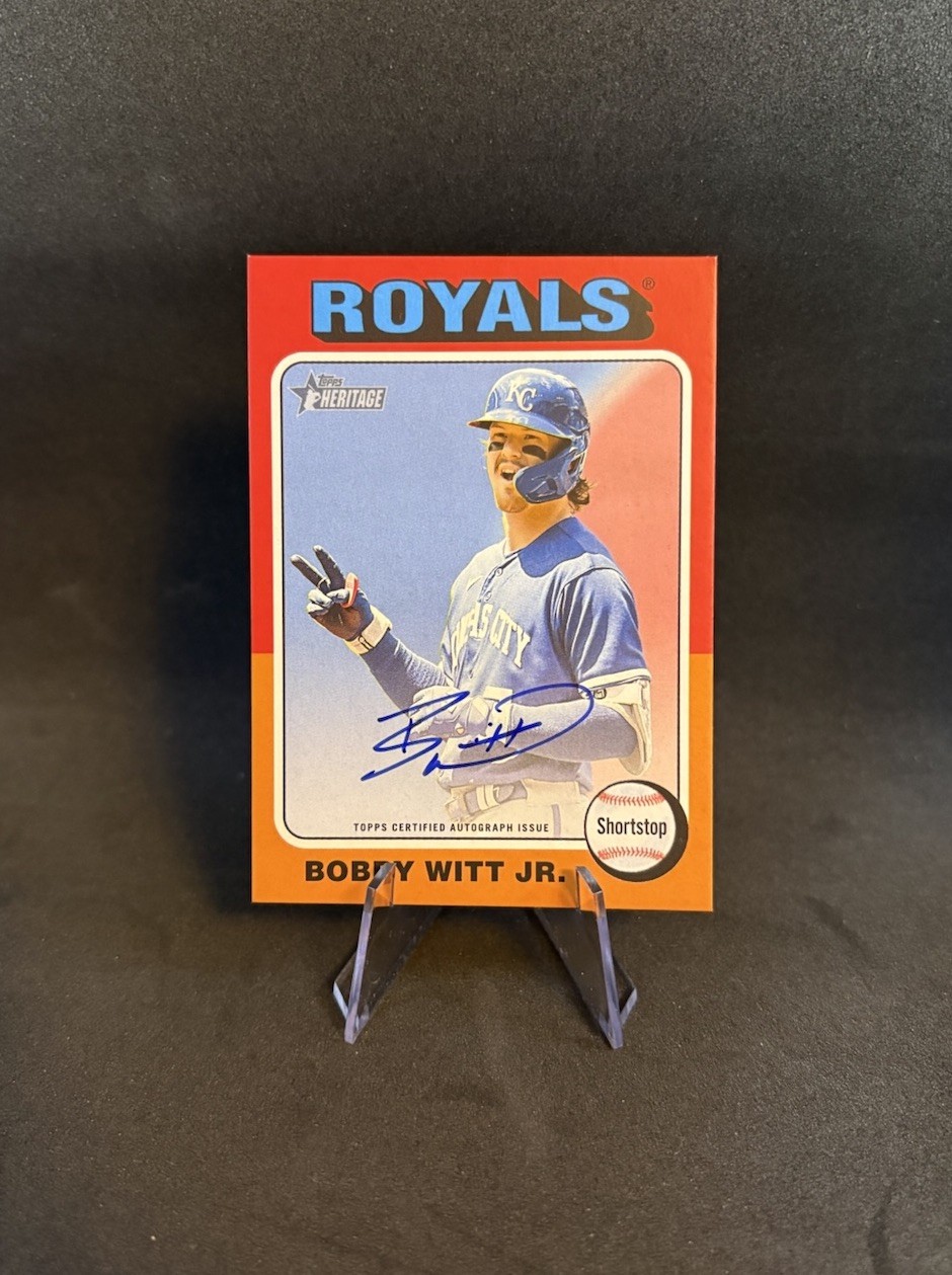 2024 Topps Heritage - Bobby Witt Jr Real One Autographs #ROA-BWI