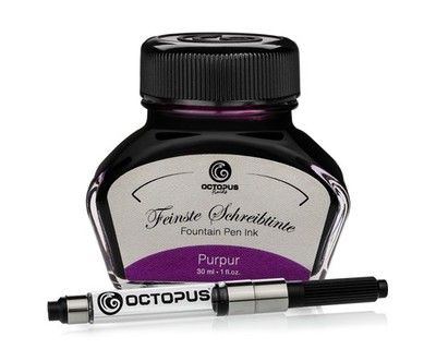 Füllhaltertinte Schreibtinte Füllertinte Purpur 30ml mit Tinten-Konverter