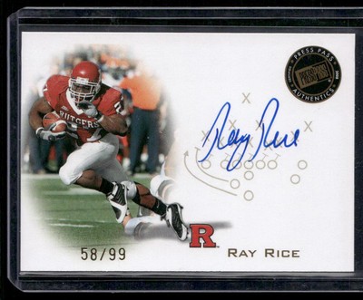 2008 Press Pass #PPS-RR Ray Rice Gold AUTO #/99