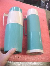 BS3 RARE blue color thermos thermoses pair Model 6402 and 24F you get both