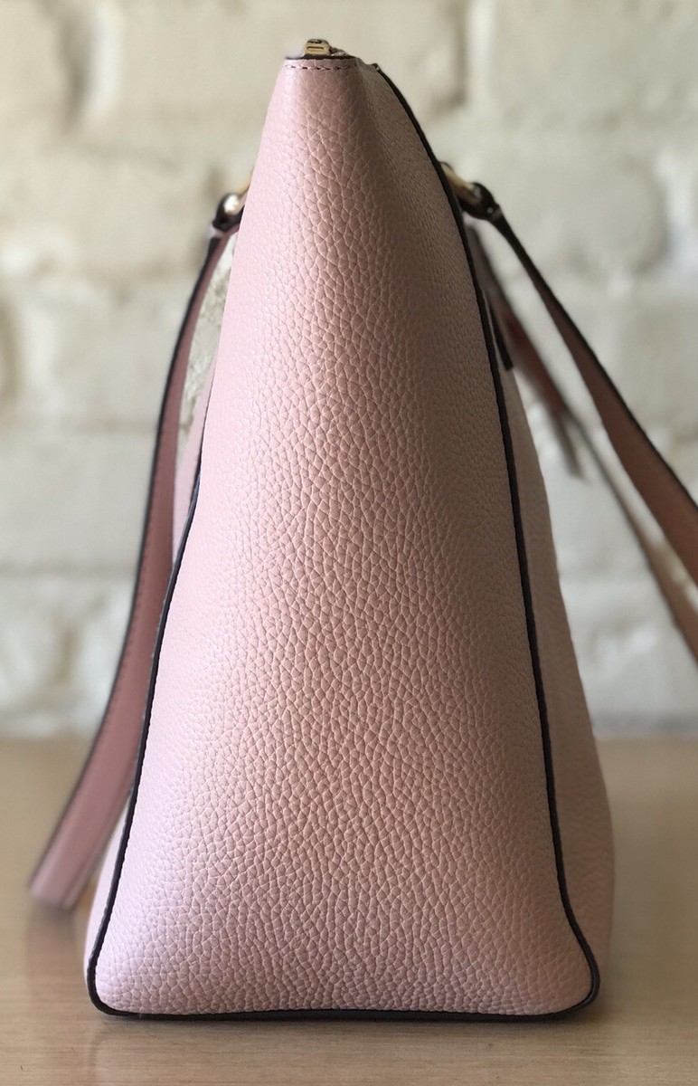 Test Kate Spade Sienne Logo Large Pink Leather Tote WKRU6066