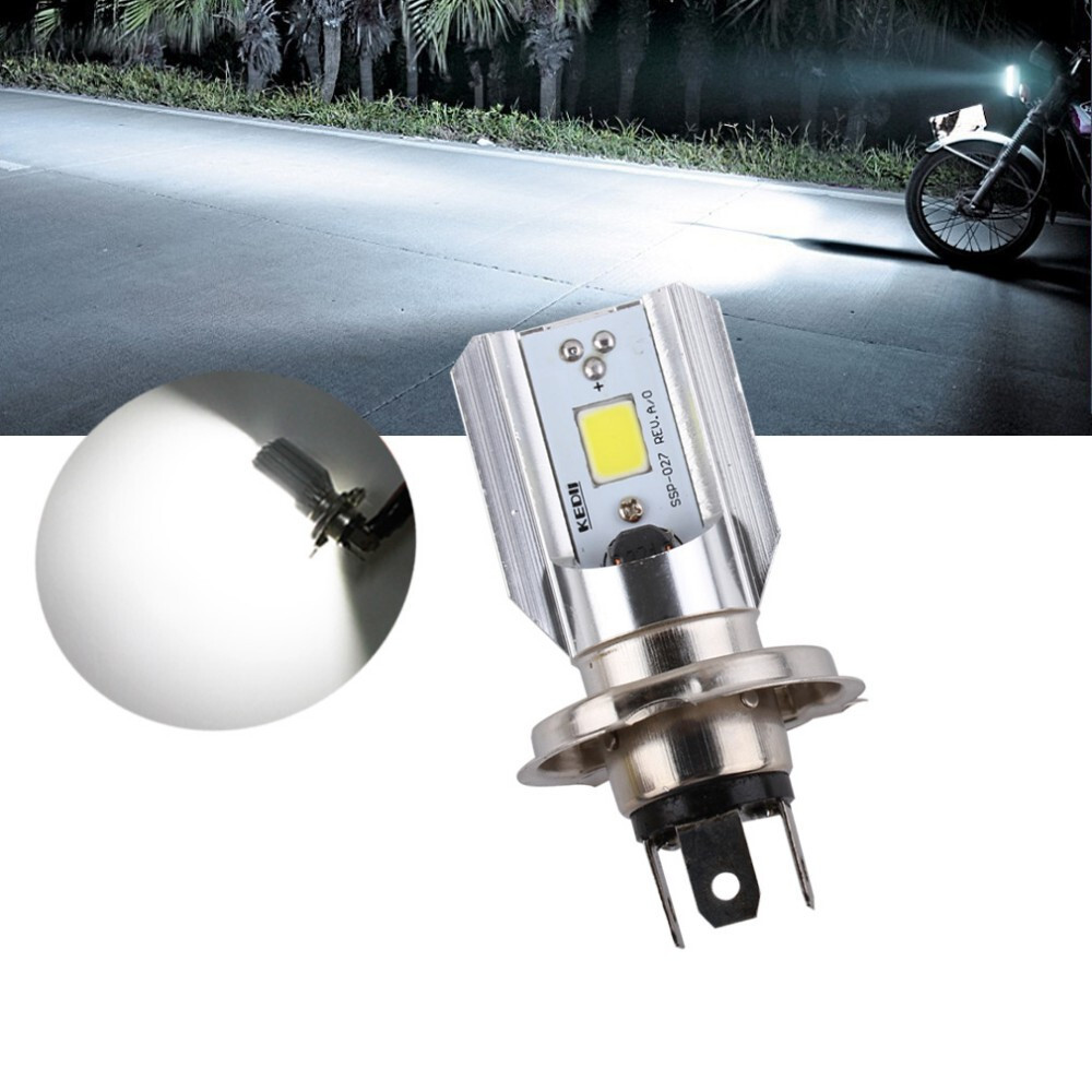 Ampoule LED H4 6000K Pour Scooter/moto - 12V, 70W, Faisceau Bas/plein Phare