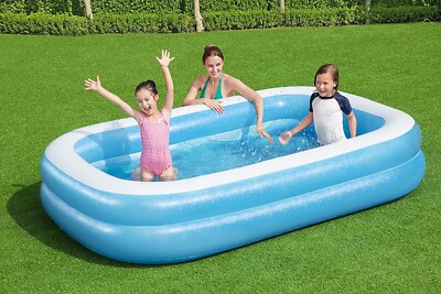 H2ogo Rectangular Pool Blue Pool H2OGO Rectangular Inflatable 8ft