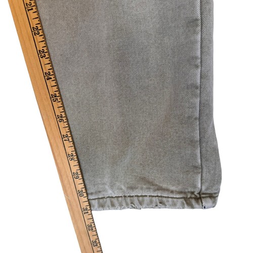 Vintage LL Bean Flannel Lined Double L Natural Fit Khaki Jeans Grunge - Picture 14 of 15