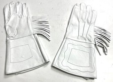 INDIAN WARS US ARMY CAVALRY LEATHER GAUNTLETS GLOVES W/FRINGES-XLARGE