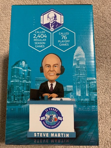 NIB Steve Martin Talking Bobblehead Charlotte Hornets Match-Up - Picture 2 of 6