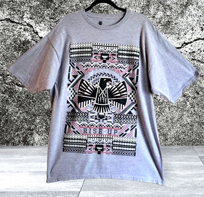 Aztec Eagle RISE UP Graphic Men's Size XL T-Shirt Elements