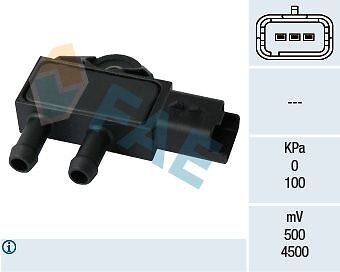 Capteur de pression différentielle FAE 16111 pour échappement PSA Peugeot Citroën
