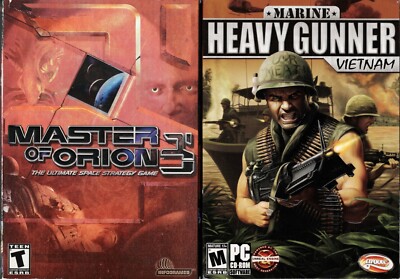 Marine Heavy Gunner Vietnam & Master of Orion 3 Pc New Both Boxed XP