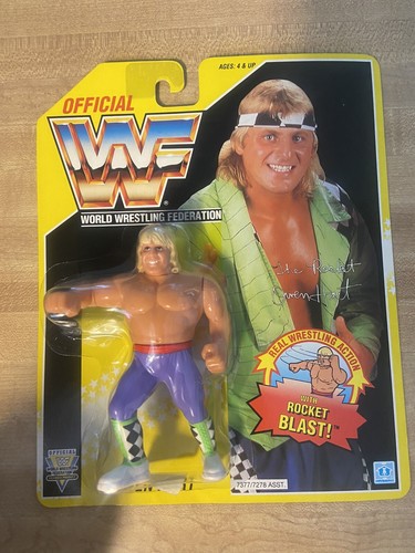 Owen Hart Action Figure WWF WWE Hasbro 1993 Yellow...