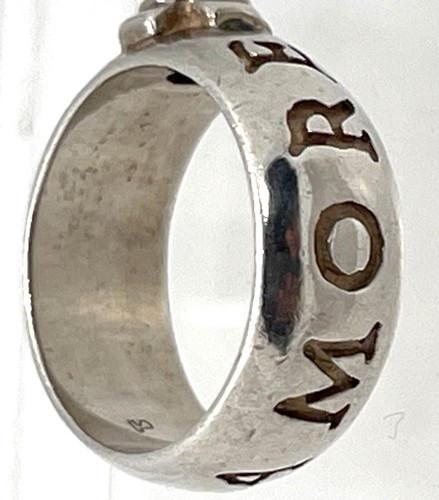 Amore Silver Ring Wide Band - Picture 2 of 3