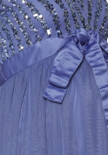 Schwangerschaft Abendkleid, fliederfarben, Umstandsmode, Größe 38, Gebraucht - Bild 4 von 4