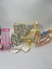 Barbie Heart family Rock N Play Crib Nursery Furniture Set Music Works Read