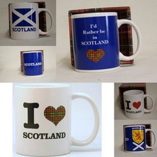 Image of Scotland Mug Brand New in Box - Fine Porcelain Mug - Scotland Flag, Football Mug