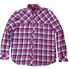 Diesel Men’s S-PLanet Shirt Long sleeves Misty Rose, grunge, western, 90s Size M