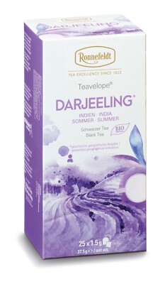 Ronnefeldt Teavelope  DARJEELING. High quality Black tea. 25 bags. Organic tea.