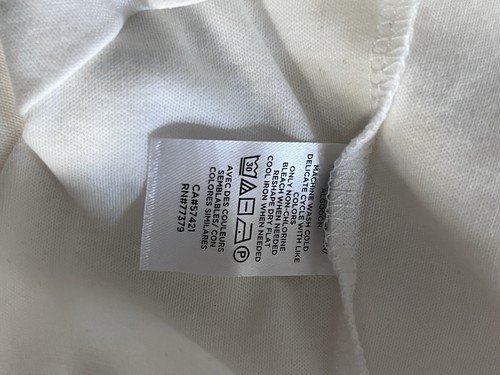 Ann Taylor Top Women’s Large Mock Turtleneck White 100% Cotton Long Sleeve New - Picture 5 of 5