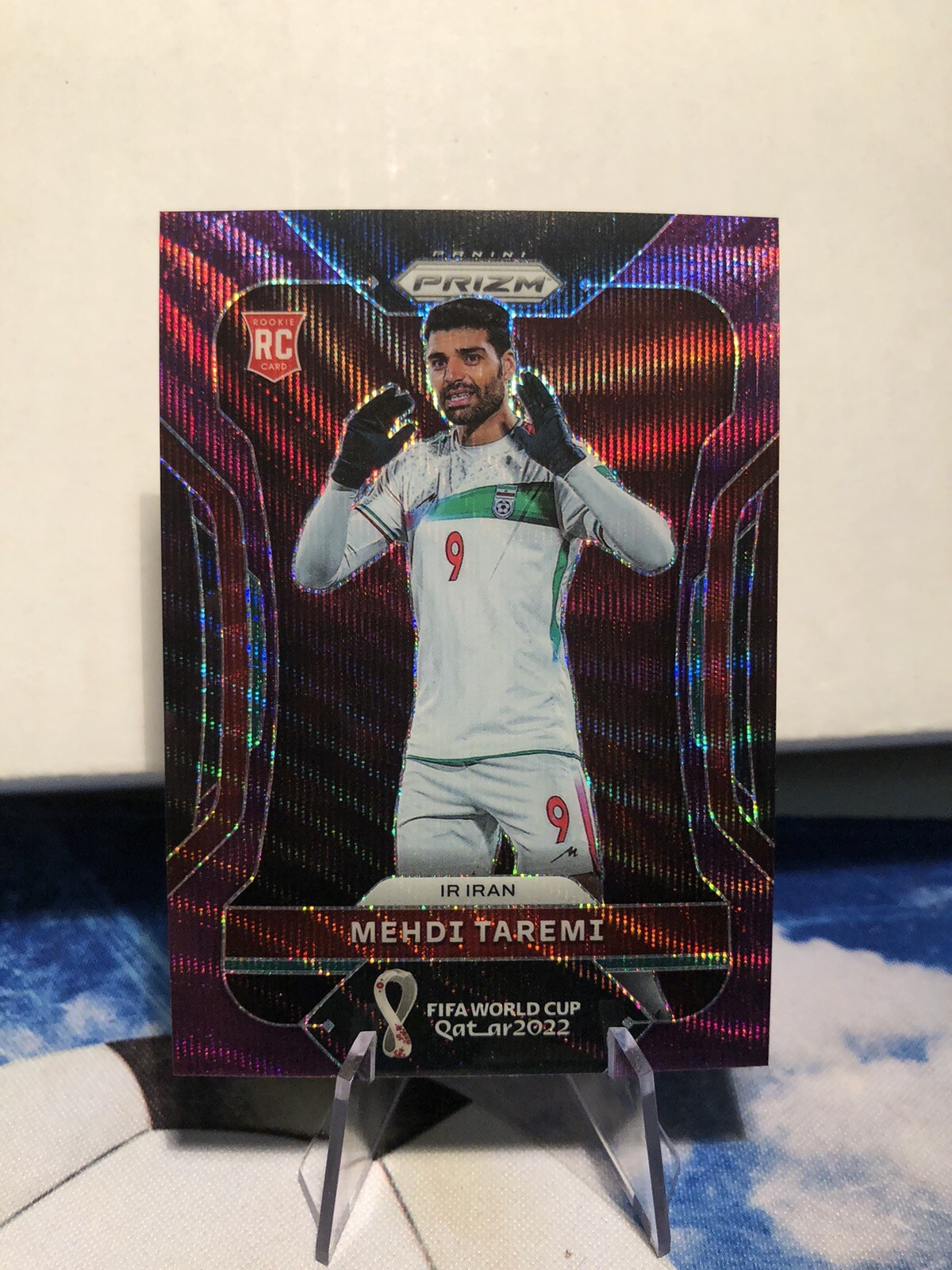 2022 Panini Prizm World Cup Qatar Purple Wave Prizm /99 Mehdi Taremi #122