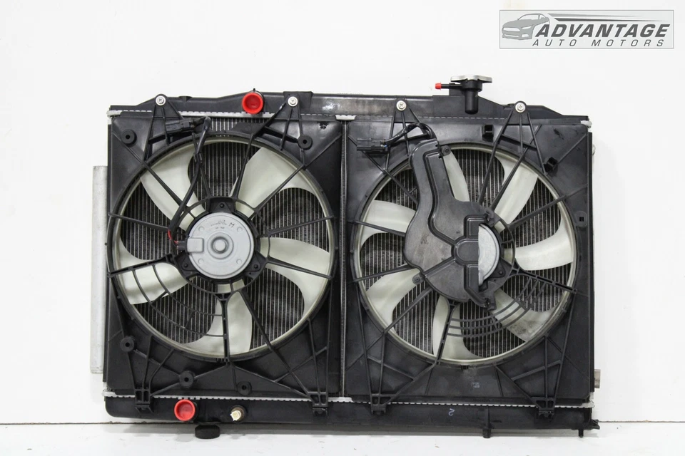 2018-2022 年本田 ODYSSEY 发动机冷却器辐射器和连接器和风扇冲击原始设备制造商 — 第 2/4 张图片