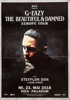 G-Eazy - Europe Tour, KöLn 2018 | Konzertplakat | Poster