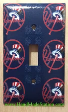New York NY Yankees Logo Light Switch Power Outlet Wall Cover Plate Home decor
