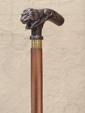 New Desginer Lion Head Handle Victorian Handmade Wooden Walking Stick Cane