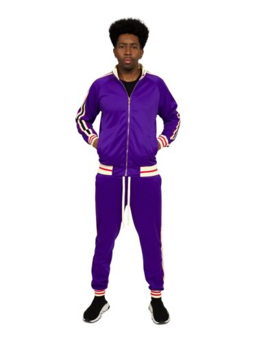 Men's Workout Sports Jogger Track Pants & Jacket Track Suit Set ST575EY - Picture 27 of 37