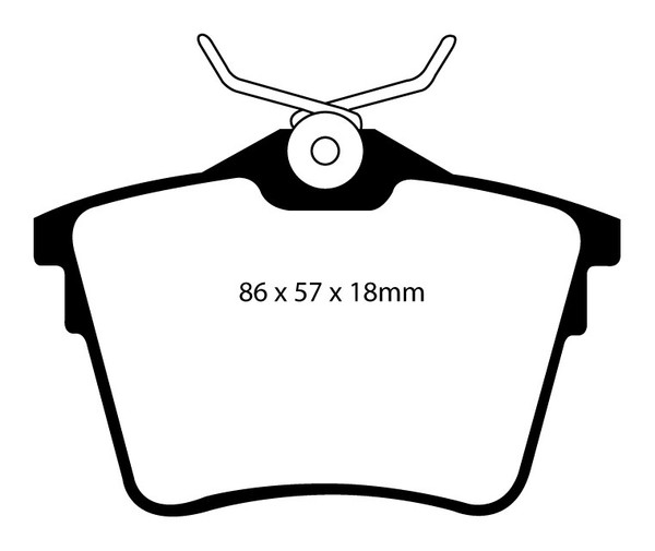 Ebc B06 Bremsen Kit Hinten BeläGe Scheiben FüR Citroen C5 407 607-image