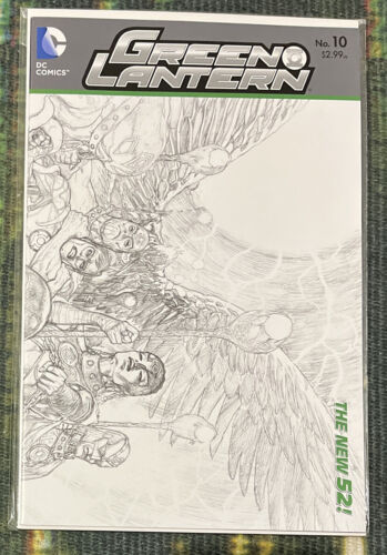 Green Lantern #10 Neu 52 Skizze 1:25 Variante DC Comics 2012 - Bild 1 von 6