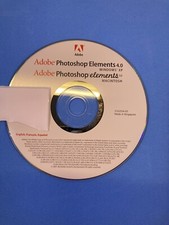 Photoshop Elements 4.0 w Serial Number Code License Windows/Mac Software CD