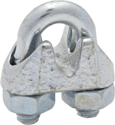 (20) pack of National Hardware N248-286 Wire Cable Clamp, Zinc Plated, 3/16''
