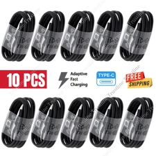 10X USB C Cable Type C Fast Charger Cord For Samsung Galaxy S8 S9 S10 Plus Note9