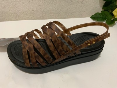 crocs brooklyn wedge tortoise