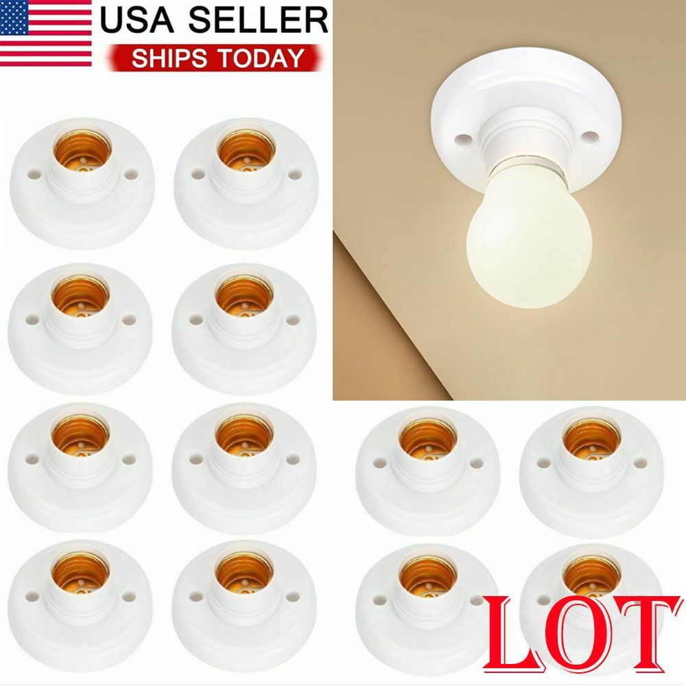 Pendant Fixture Screw Base Socket Adapter 3 Pieces X PowerPac E40 To