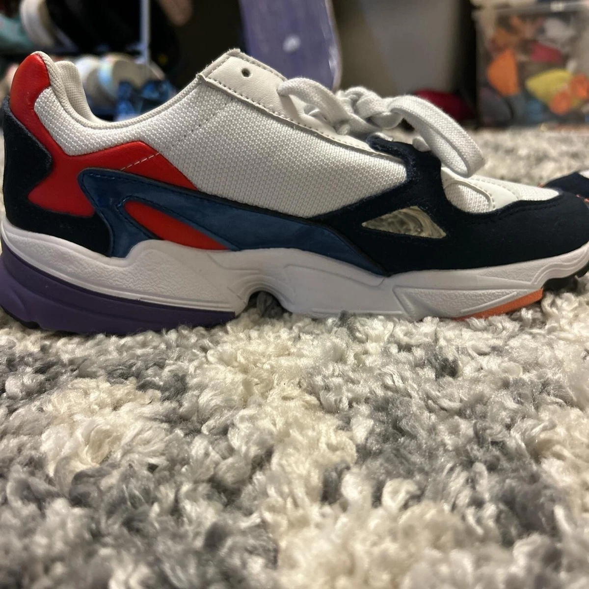 Adidas Falcon Crystal White Navy W for sale | eBay