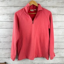 Eddie Bauer 1/4 zip Active Top Sweatshirt Pink Women's Size Small long sleeve