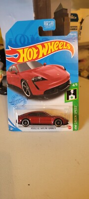 Hot Wheels Porsche Taycan Turbo S - ￼HW Green Speed 4/5 Collector 