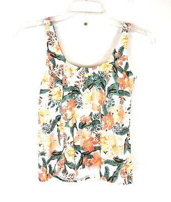 Roxy Girl s Size 16 Floral Tankini Swimsuit Set, Multicolor