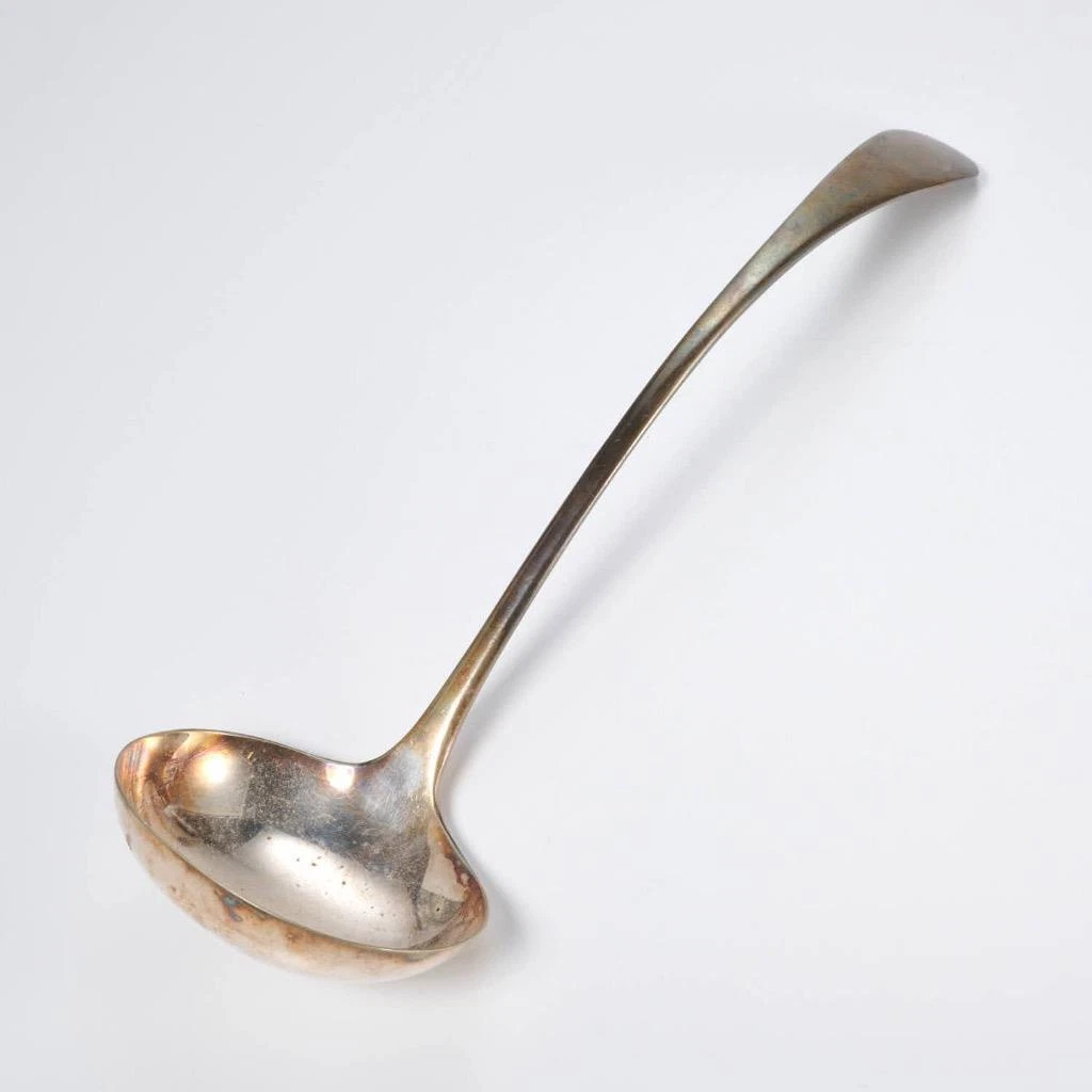 Atkin Brothers HA EA FA Large Silverplate Soup Punch Serving Ladle 13"l 4"w
