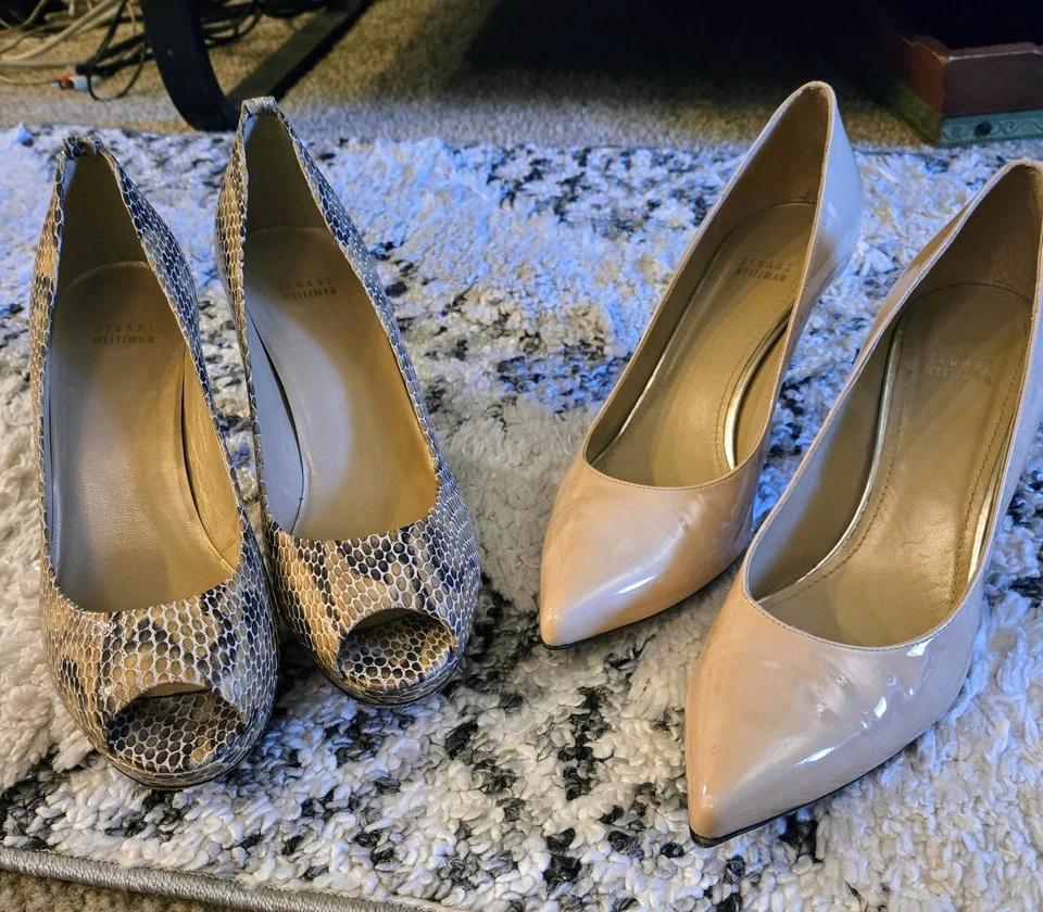 2 Pares Stuart Weitzman Mujer Tacones Altos US Talla 11 Foto 2 de 4